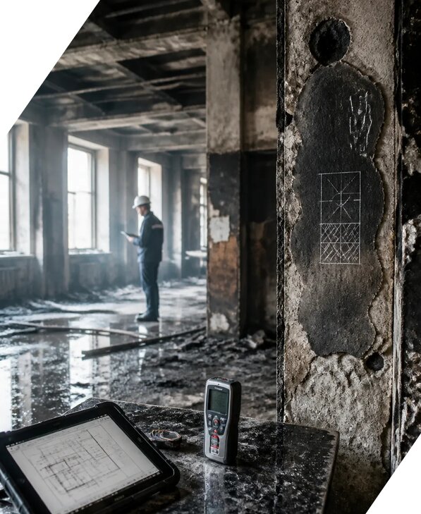 Обследование зданий после пожара в Волхове от 15702 р. | ЭкспертизаРоссия