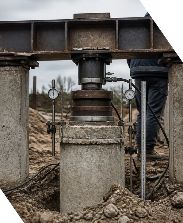 Испытание свай на несущую способность сооружений в Волхове